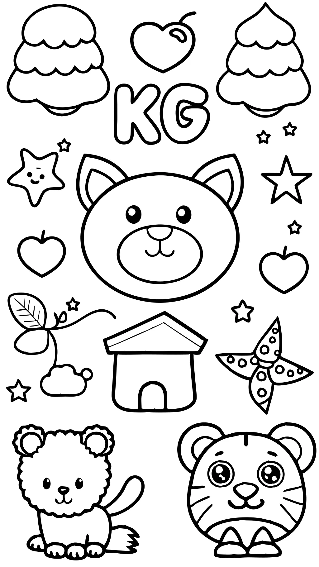 free printable kindergarten coloring pages